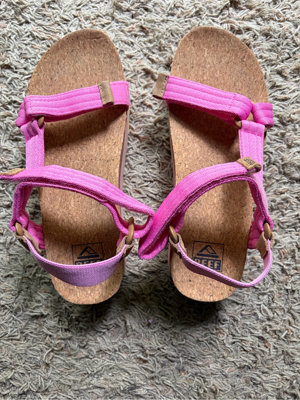 Reef Cushion Hi Womens Slingback Platform Sandals Pink Size 10 Beach Resort